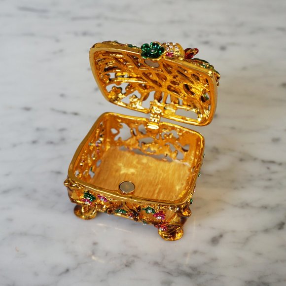 Peacock Trinket Container - Picture 2 of 5